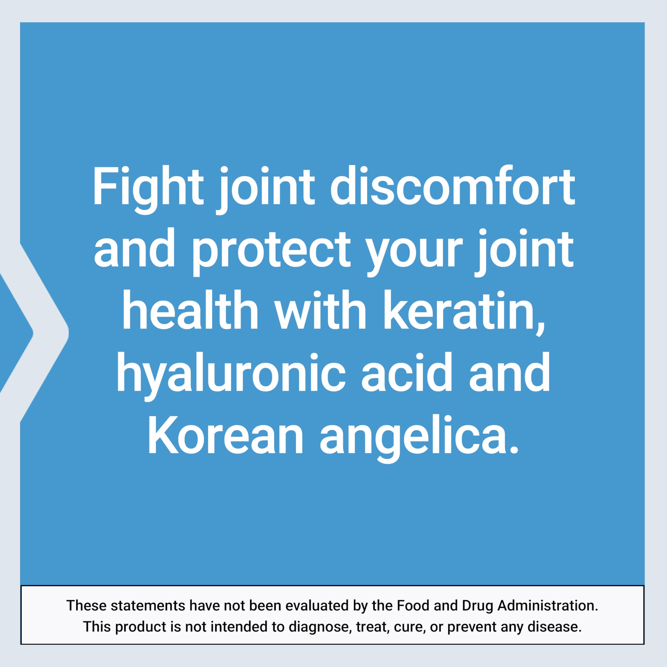 Life Extension Fast-Acting Joint Formula, Keratin, Korean Angelica, hyaluronic Acid, Joint discomfort Relief, Non-GMO, Gluten-Free, 30 Capsules Life Extension Au supplements