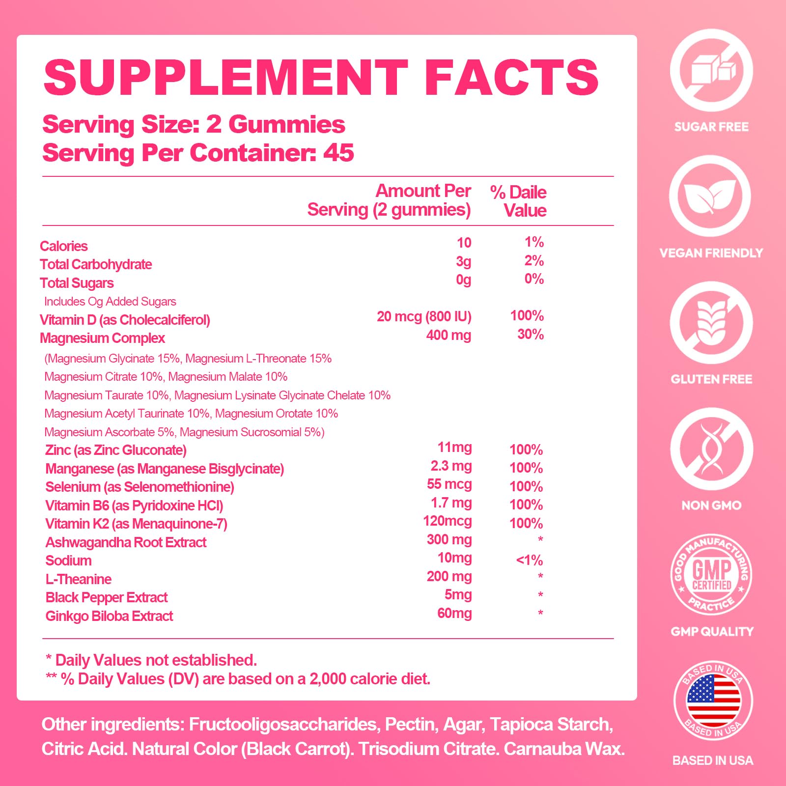 Magnesium Glycinate Gummies 700MG - 21-in-1 Advanced Magnesium Supplement with Ashwagandha, L-Theanine, Zinc, Vitamin - Sugar Free Magnesium Gummies for zzZ