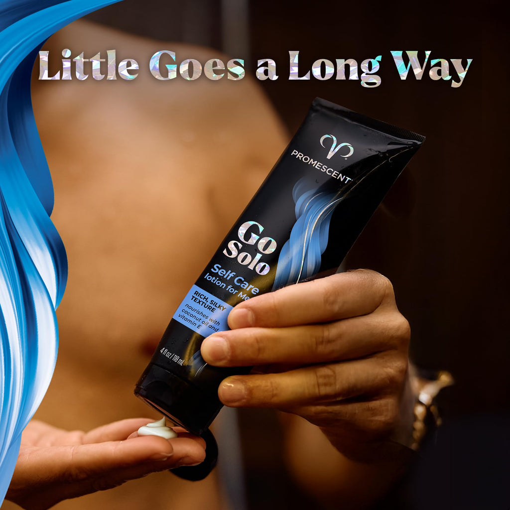 Promescent Go Solo Lotion for Men, Natural Unscented Moisturizing Ingredients with Coconut Oil and Sweet Almond Oil, Creamy Natural Texture, Fast-Absorbing, Made in the USA, 4 fl oz Promescent Au supplements