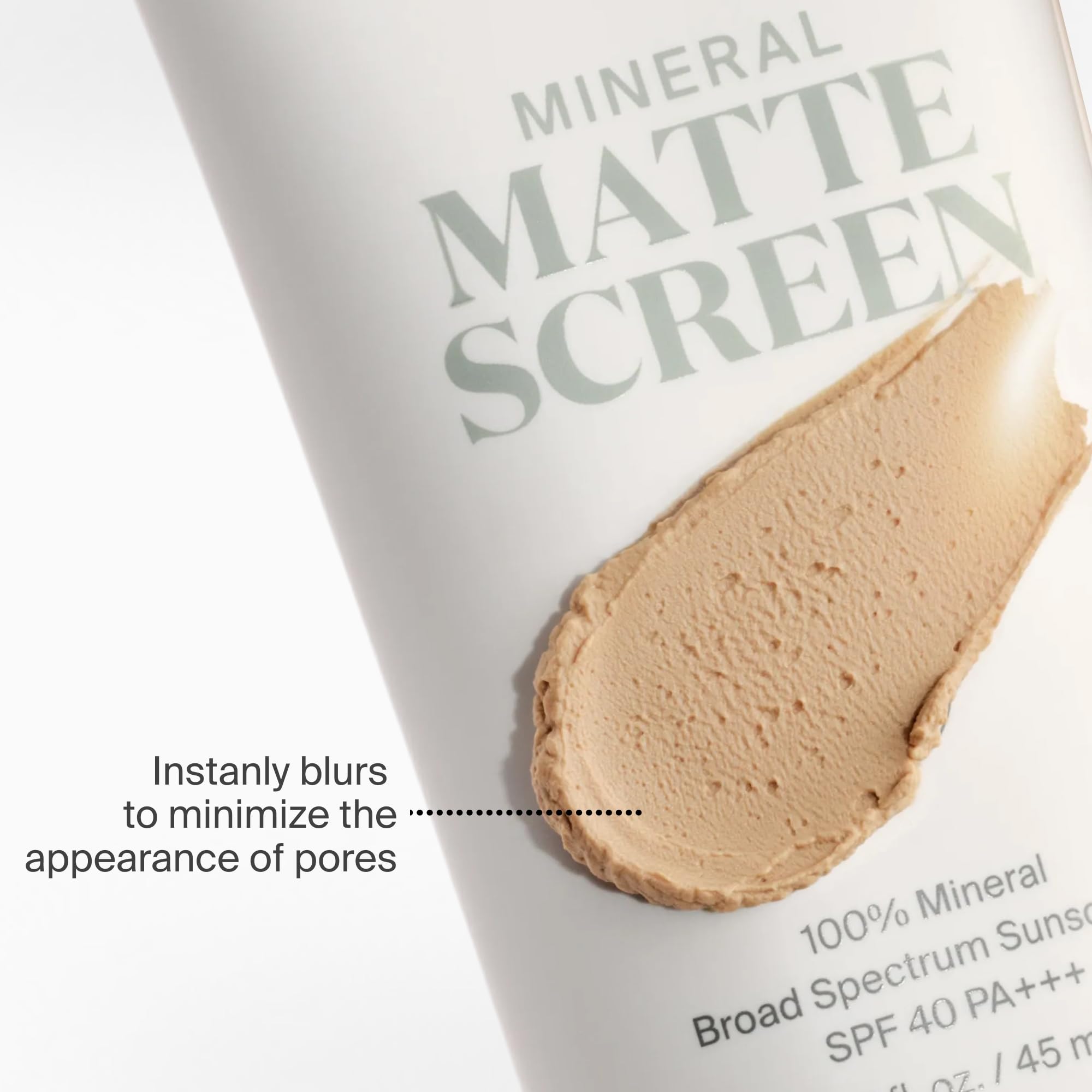 Supergoop! Mineral Mattescreen (SPF 40) - 45 mL - Mineral, Oil-Free Broad Spectrum Sunscreen - Smooths Skin’s Appearance