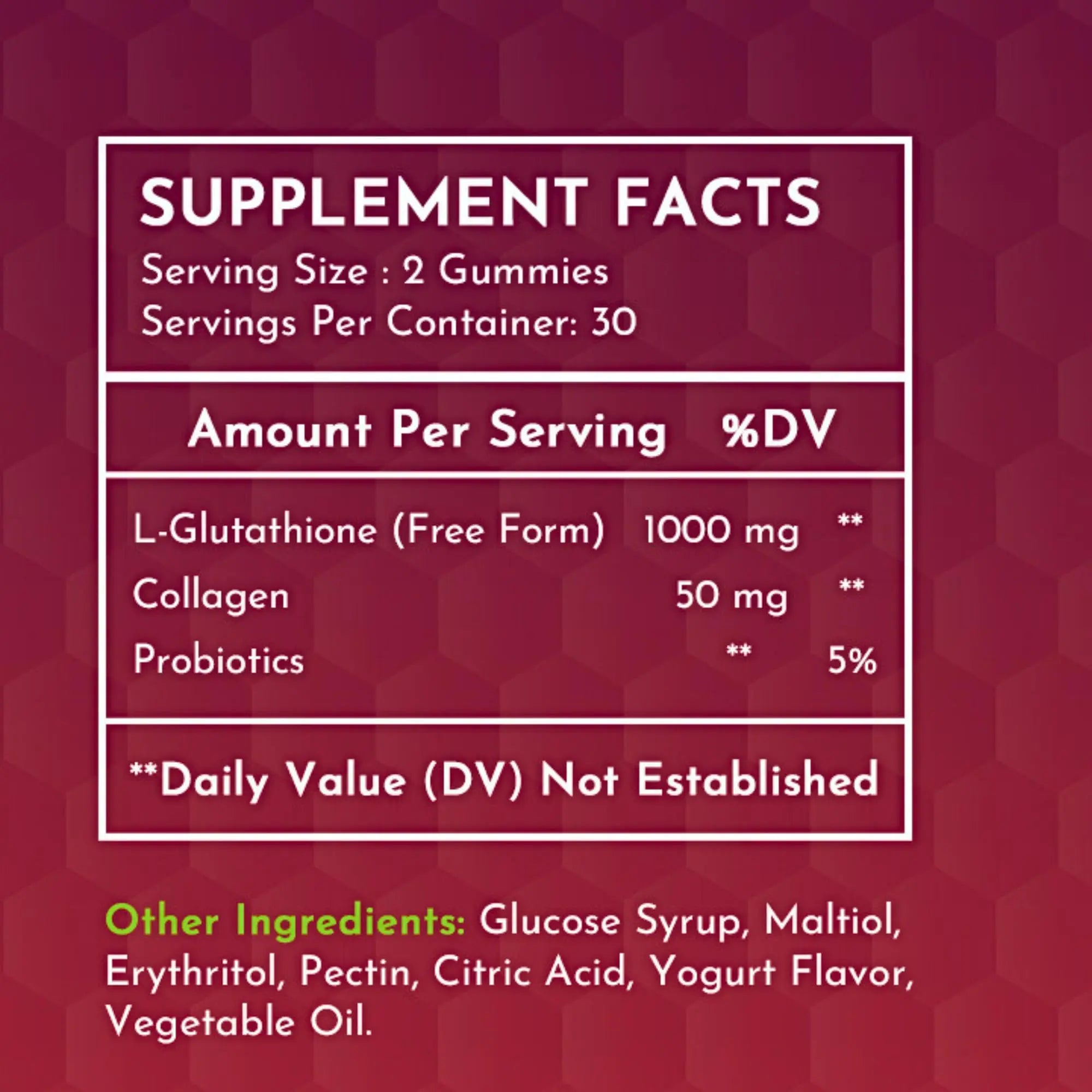 2 Pack Glutathione Gummies | with Marine Collagen | 1050mg per Serving | Antioxidant Support Sunshyne Au supplements