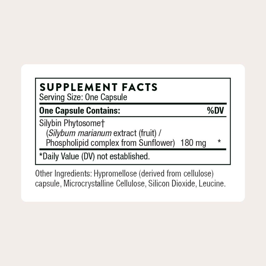 THORNE - Milk Thistle Phytosome (Formerly Siliphos) - Botanical Extract Complex for Antioxidant and Liver Support* - Third-Party Certified