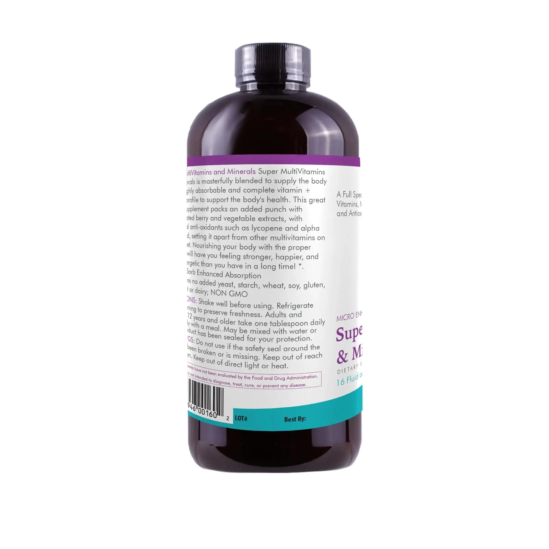 Liquid Super Multivitamin and Minerals - Premium Liquid Vitamins for Enhanced Absorption - Daily Liquid Multivitamin Supplement Life Solutions Au supplements
