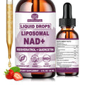 NAD+ Supplements for Men & Women, Extra Strength NMN Alternative Liposomal Nad⁺ Supplement with Resveratrol Quercetin for Cellular Energy & NAD+ Levels, Fast Absorption Liquid NAD Plus丨NON-GMO, 2Fl Oz WellVeraVida Au supplements