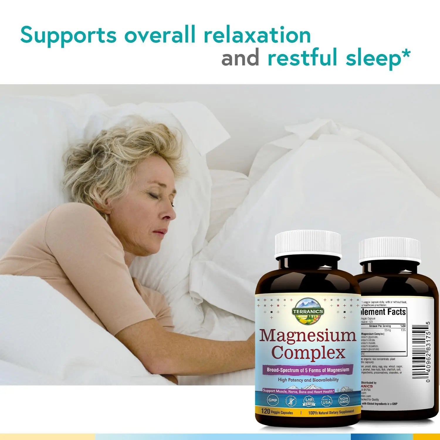Terranics Magnesium Complex, Total 240 Capsules, Max Absorption, Glycinate, Citrate Terranics Au supplements