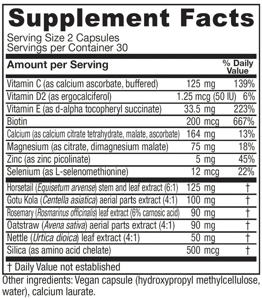 Vitanica, Luminous, Hair, Skin and Nail Support, Vegan, 60 Capsules Vitanica Au supplements