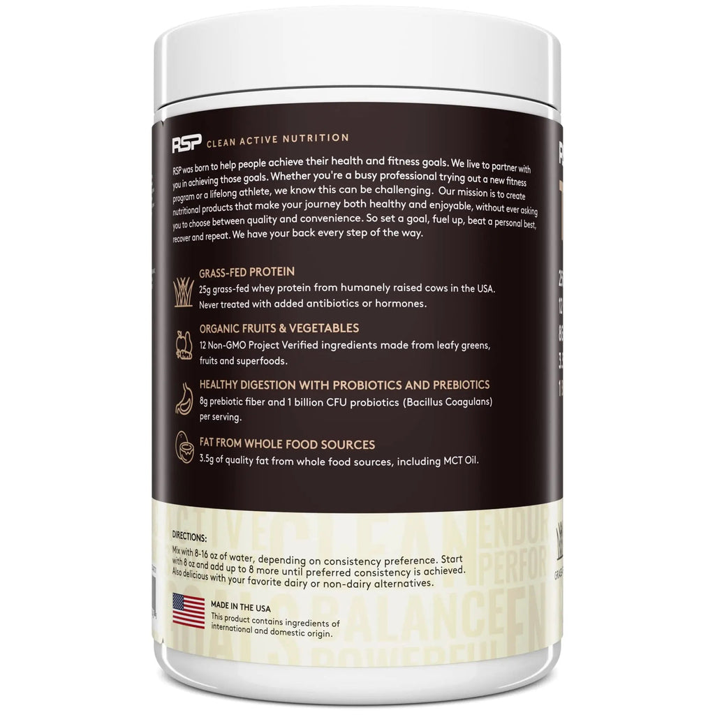 RSP NUTRITION TRUEFIT Protein Powder Meal Replacement Shake, 4.32 LB, Chocolate RSP NUTRITION Au supplements