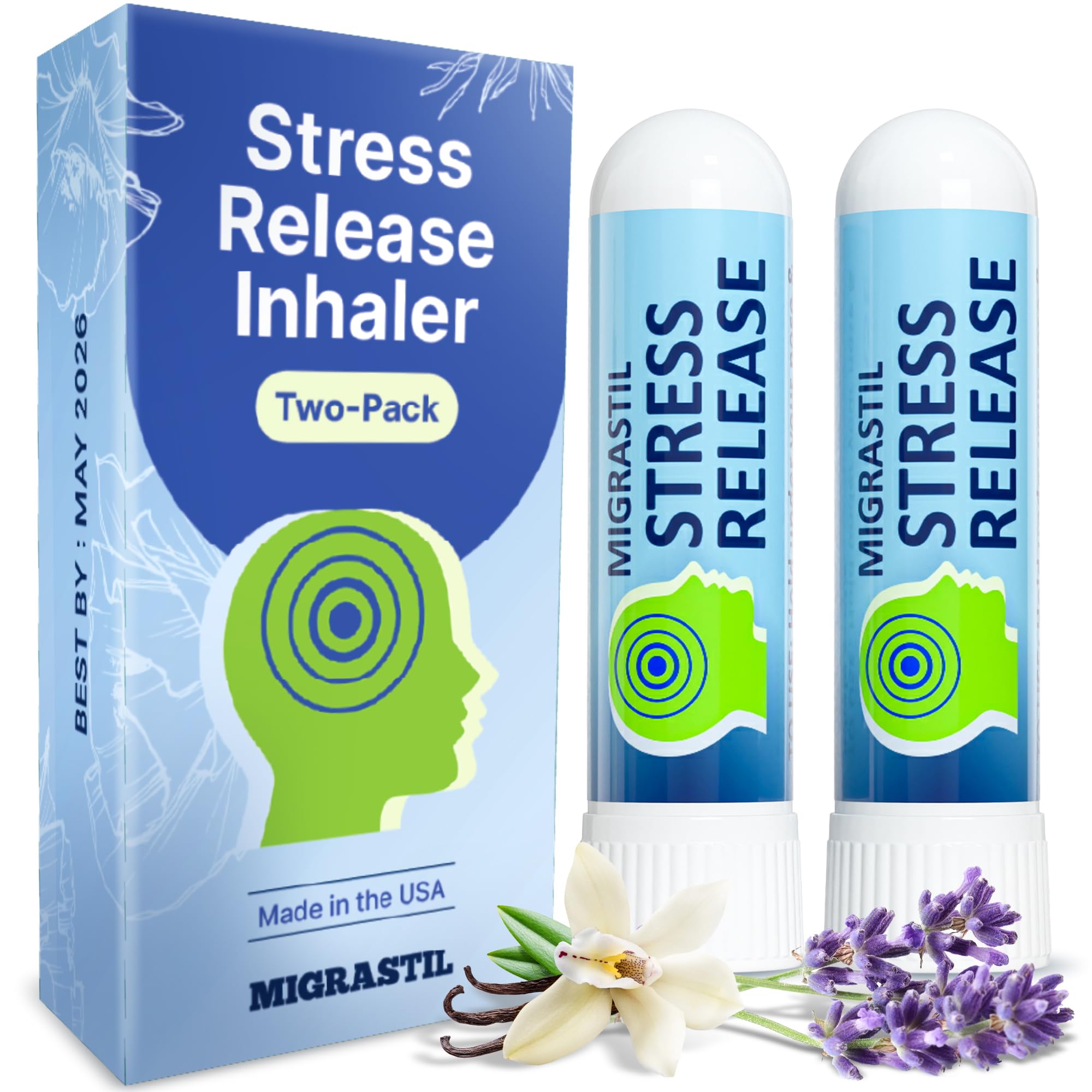 Basic Vigor Migrastil Extra Strength Migraine Stick & Stress Release Inhaler 2-Pack Basic Vigor Au supplements