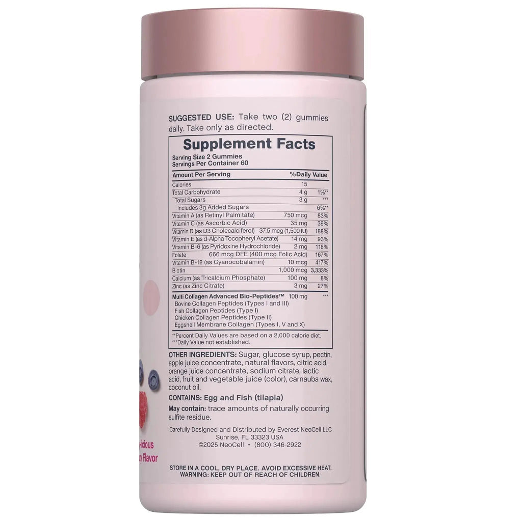 NeoCell Women's Multi Gummy with Collagen | 120 Gummies | Essential Vitamins & Minerals | Berry Flavor Supplement NeoCell Au supplements