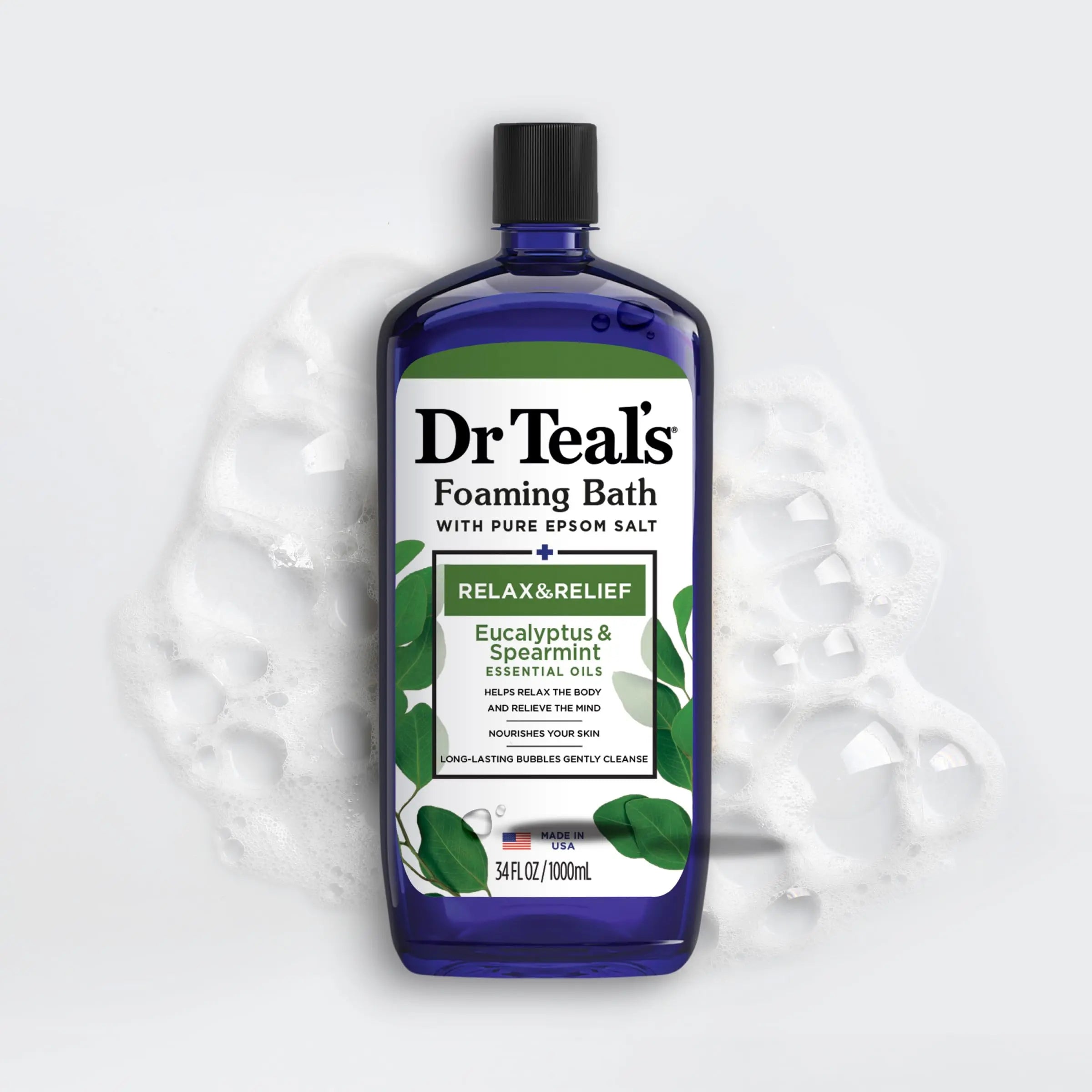 Dr Teal's Foaming Bath with Pure Epsom Salt, Relax & Relief with Eucalyptus & Spearmint Dr Teal's Au supplements