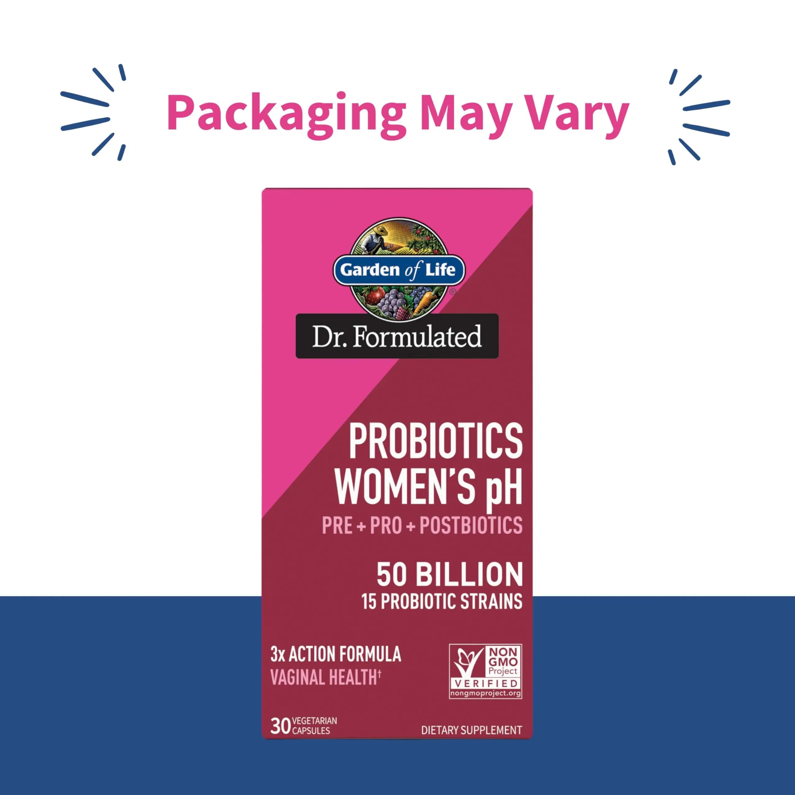Garden of Life Dr Formulated Once Daily 3-in-1 Complete Prebiotics, Postbiotics & Probiotics for Women, PRE + PRO + POSTBIOTIC Supplement for Women’s Digestive Garden of Life Au supplements