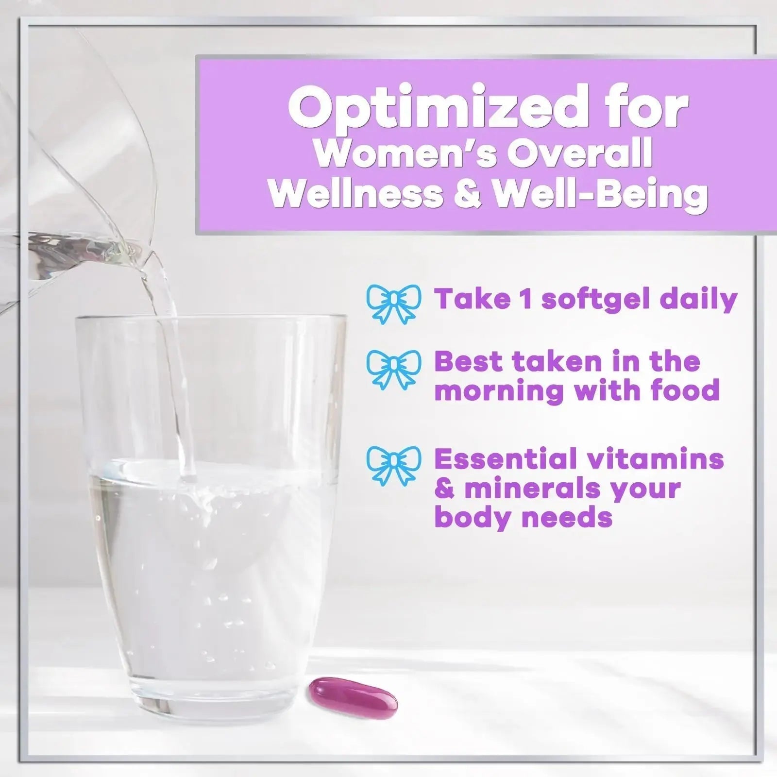 Multivitamin For Women - Complete Daily Woman's Multivitamins with Biotin, Calcium, Folic Acid, Iron, Zinc, Vitamin A, C, D, E & B Vitamins Hello Lovely! Au supplements
