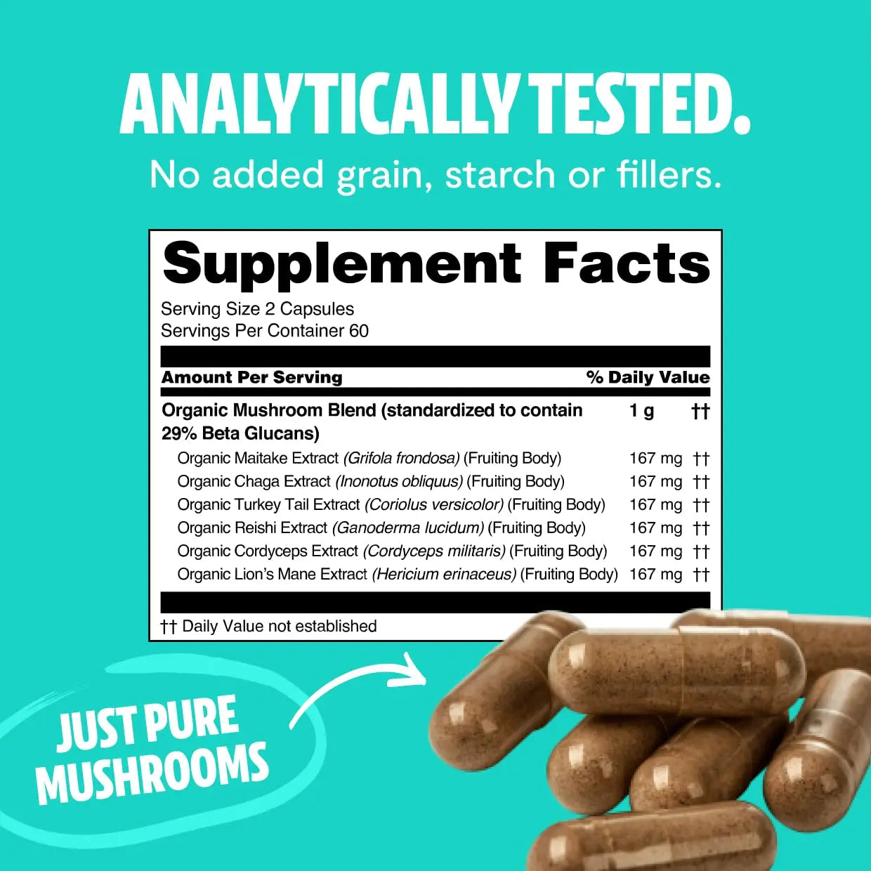 FreshCap Ultimate Mushroom Complex - Lions Mane, Reishi, Cordyceps, Chaga, Turkey Tail FreshCap Mushrooms Au supplements