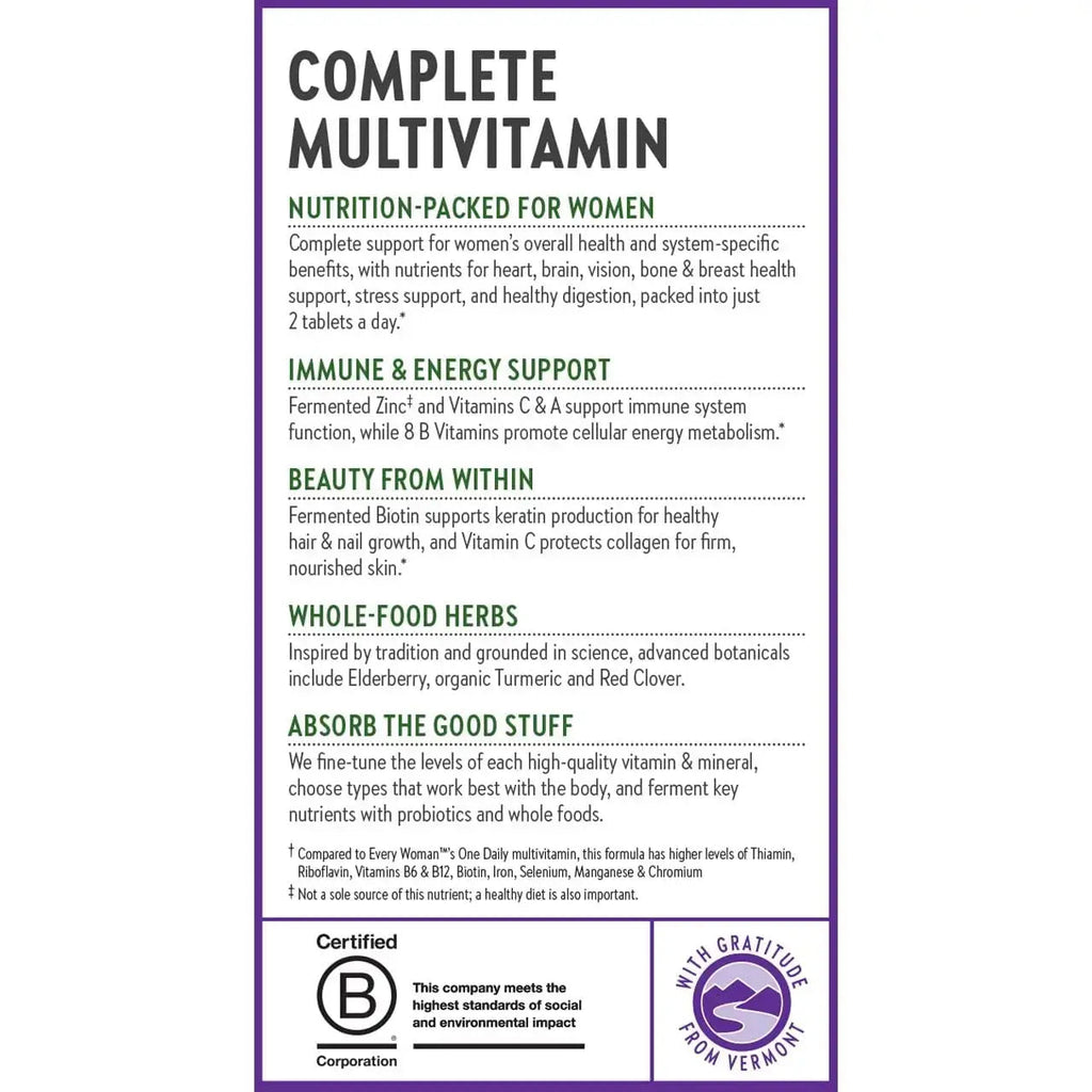 New Chapter Women's Multivitamin Advanced Formula for Stress, Bone, Immune, Beauty & Energy Support, Higher Levels New Chapter Au supplements