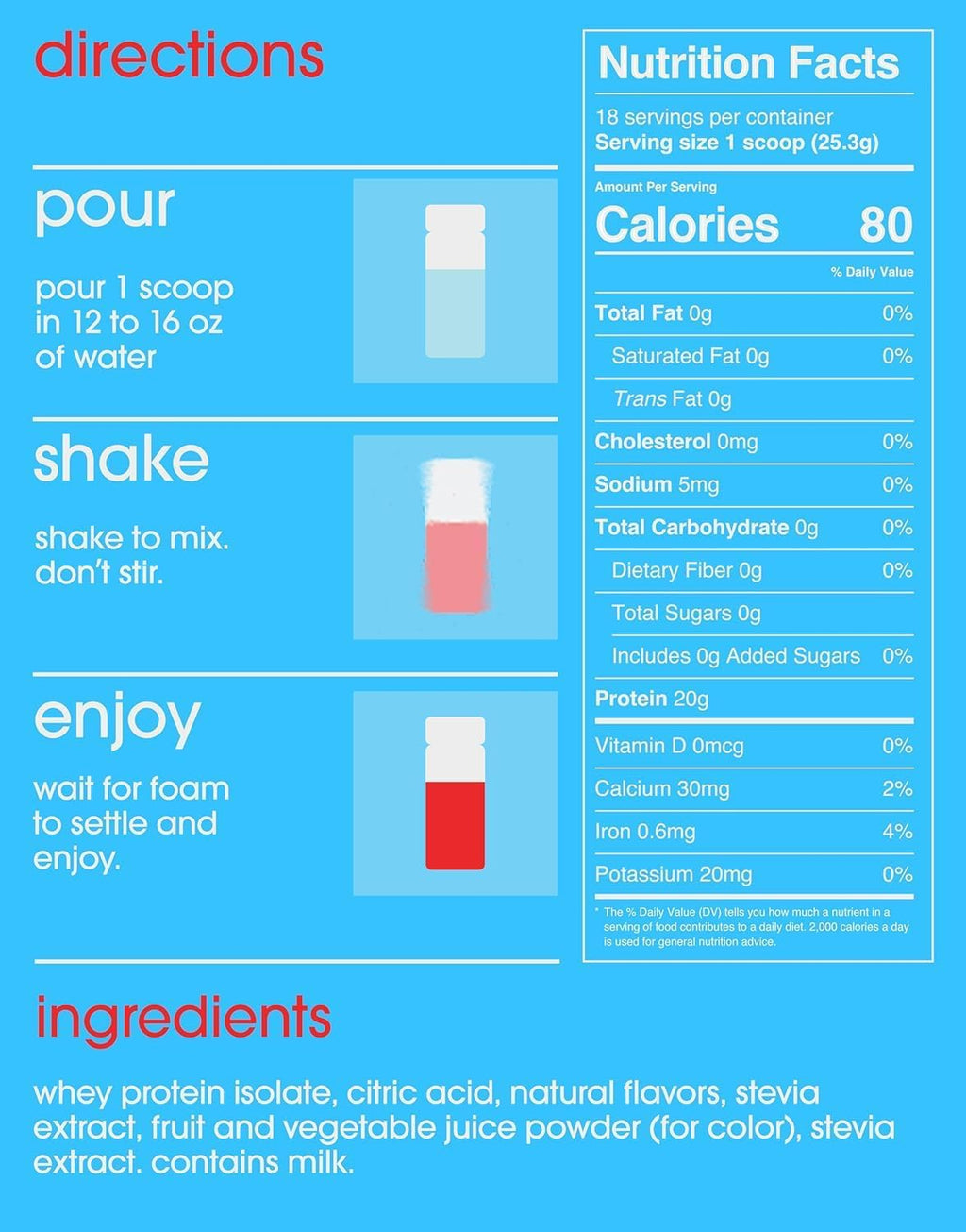 GRAMMS Clear Protein Powder Packets 20G Protein Sample Packets Variety Flavors for Women & Men | Lactose Free, Grass-Fed Whey Isolate, Gluten Free, Zero Sugar, Gut Friendly, Non-Bloating(9 Pack)