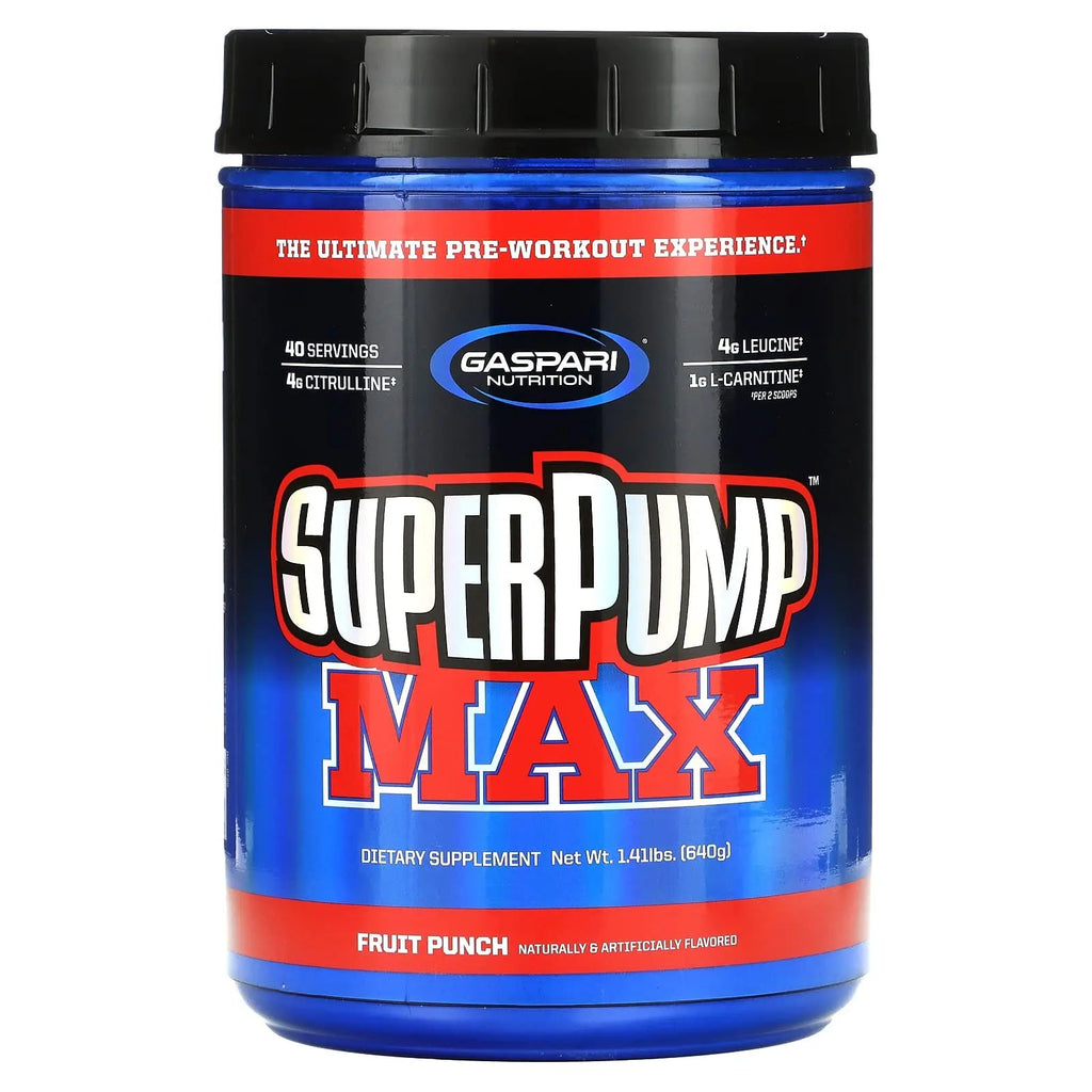 Gaspari Nutrition - SuperPump MAX - The Ultimate Pre Workout Powder, Sustained Energy Gaspari Nutrition Au supplements
