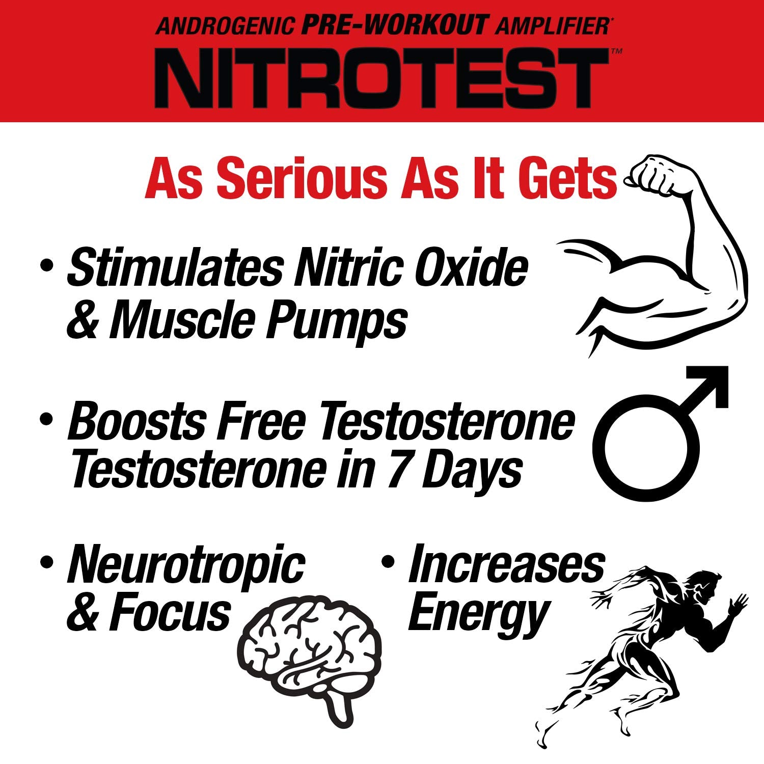 MuscleMeds Nitrotest Pre-Workout Supplement Drink, Boost Nitric Oxide, Testosterone MuscleMeds Au supplements