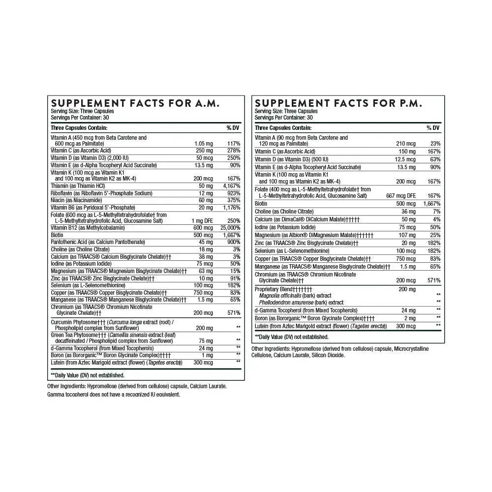 THORNE - Daily Nutrients Bundle - Multivitamin Elite and Omega-3 with CoQ10-30 to 90 Servings THORNE Au supplements