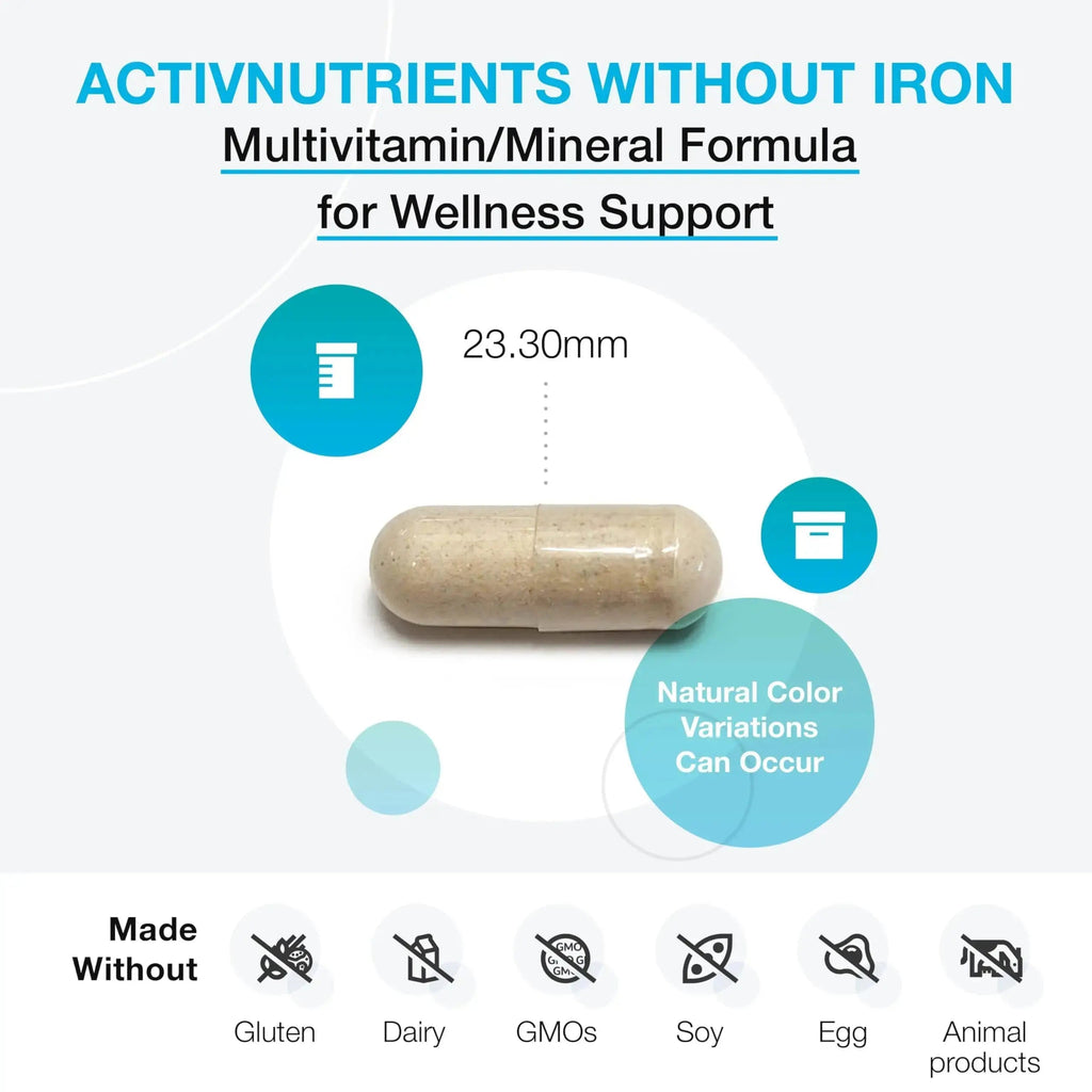 XYMOGEN ActivNutrients Without Iron - Multivitamin Multimineral for Wellness, Immune, Energy and Mood Support XYMOGEN Au supplements