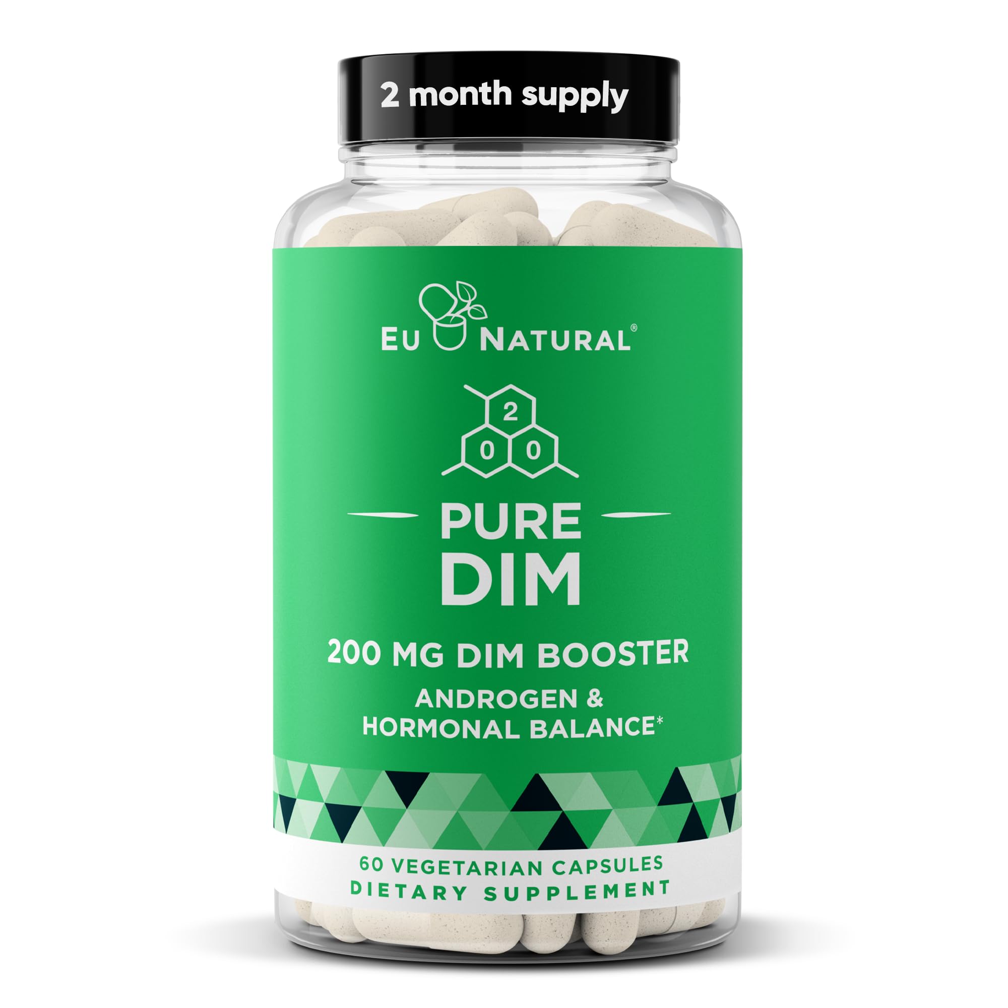 DIM Supplement Pure 200 Mg for Women or Men – Estrogen Hormone Balance Supplement for Energy, Fatigue, Stress, Menopause, Hot Flashes – Enhanced Bioavailability BioPerine – 60 Vegan Soft Capsules Eu Natural Au supplements