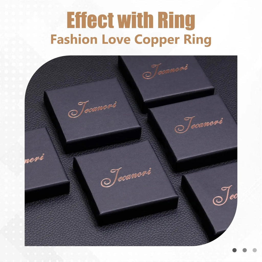 Jecanori Copper Rings for Women,Magnetic Ring Adjustable Love Heart Copper Rings Jecanori Au supplements