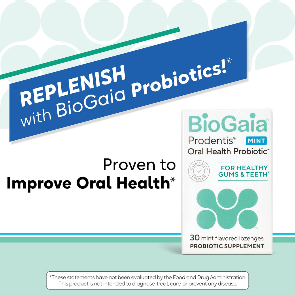 BioGaia Prodentis | Oral Probiotics | Promotes Healthy Gums & Teeth | Defends Against Bad Breath & Dental Problems | Improves Oral Health