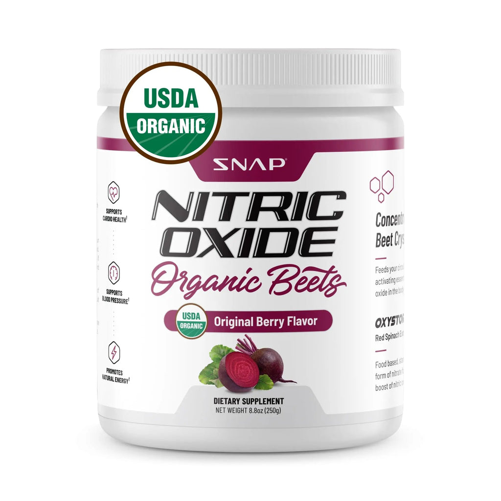 Snap Supplements USDA Organic Beet Root Powder, 3-in-1 Nitric Oxide Supplement Snap Supplements Au supplements