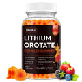 Lithium Orotate 5mg 10mg Gummies Lithium Supplements with Vitamin B, Magnesium & Selenium for Mood Support, Stress Relief, Brain Health, Non-GMO, Vegan, Gluten Free