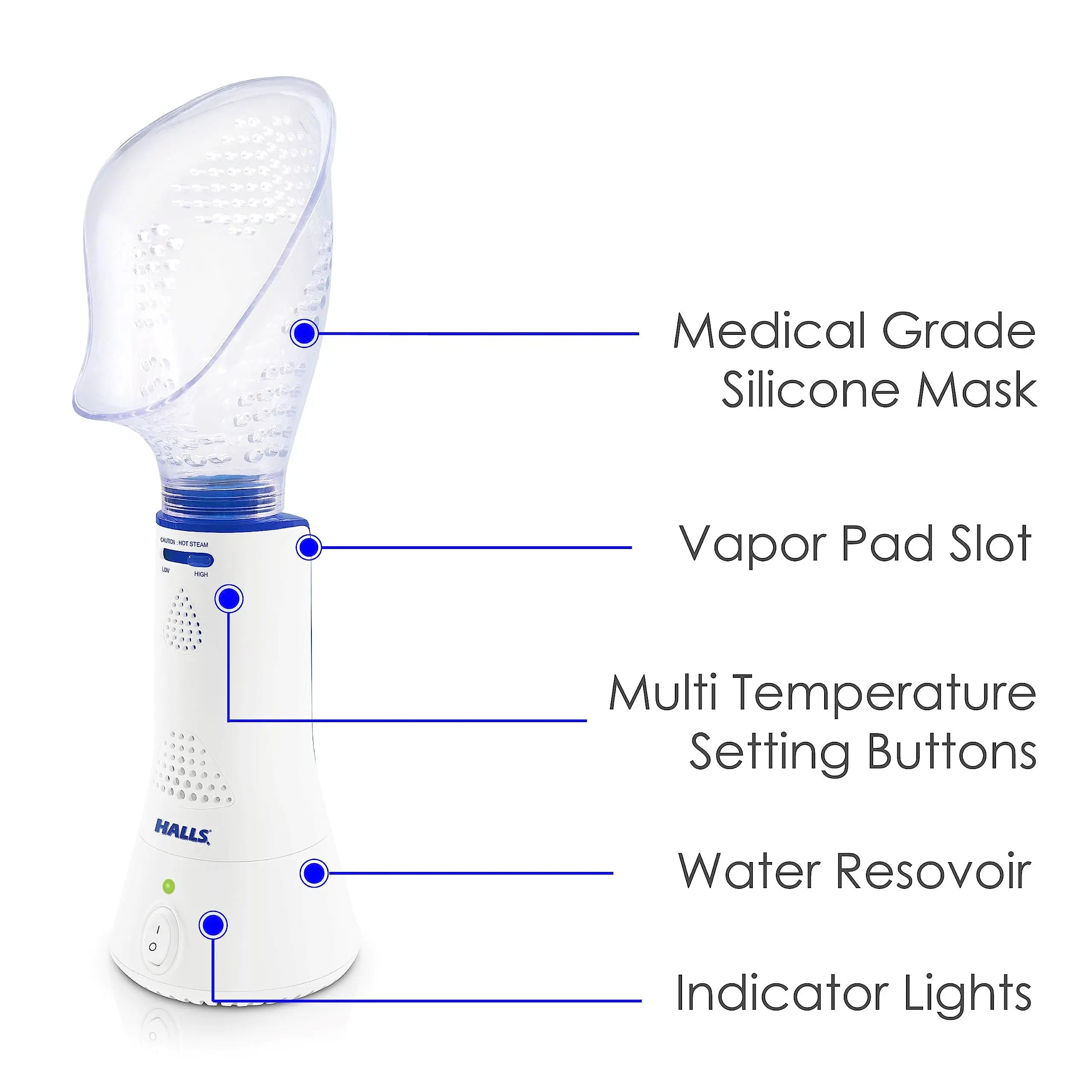 Crane x HALLS Corded Personal Steam Inhaler for Sinus, Congestion, Cough, & Cold Relief Crane Au supplements