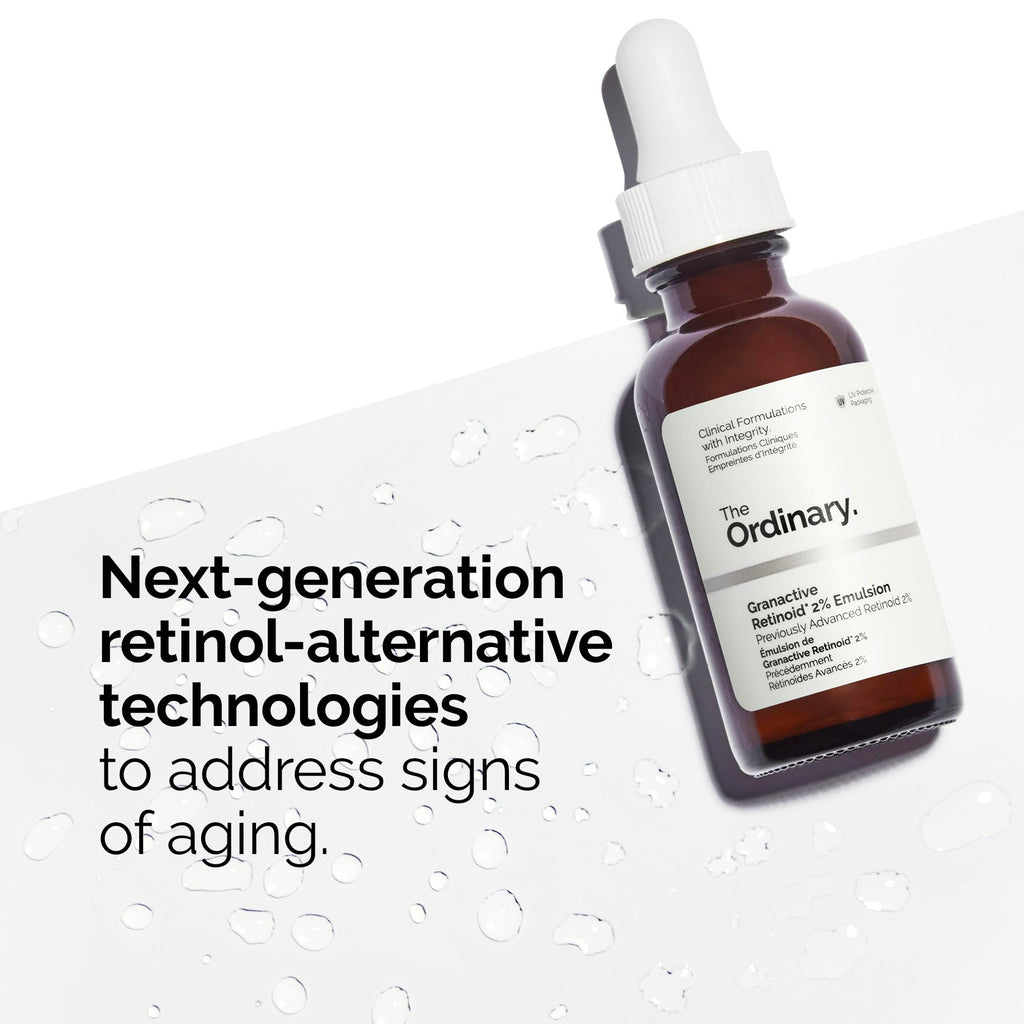 The Ordinary Granactive Retinoid 2% Emulsion, Advanced Retinoid Alternative for Anti-Aging and Skin Texture Improvement, 1 Fl Oz