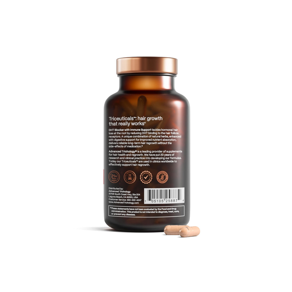 DHT Blocker - Hair Growth Supplement for Genetic Thinning for Men and Women | Approved* by American Hair Loss Association | Guaranteed, Backed by 20 Years