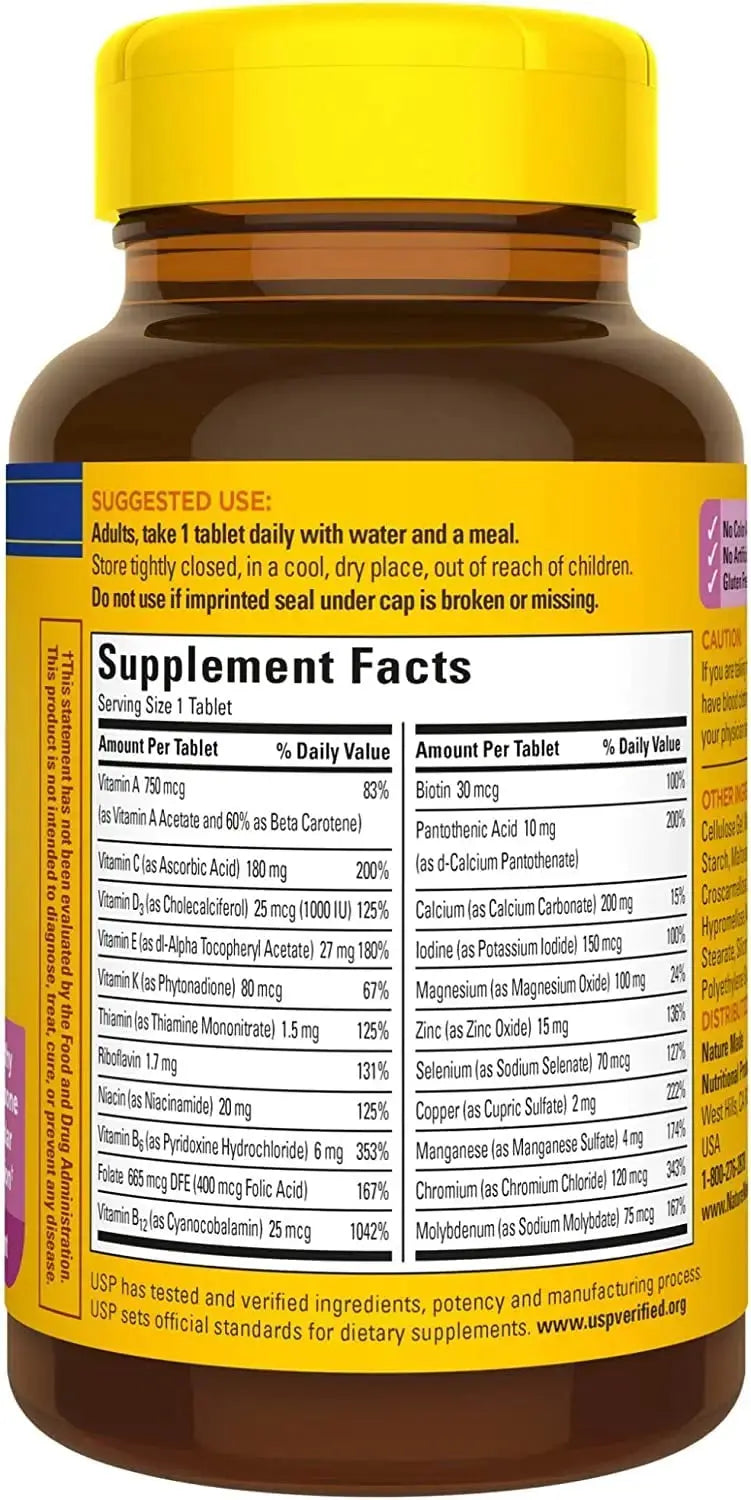 Nature Made Multi for Her 50+ Vitamin/Mineral Tablets 90 ea (Pack of 4) Nature Made Au supplements