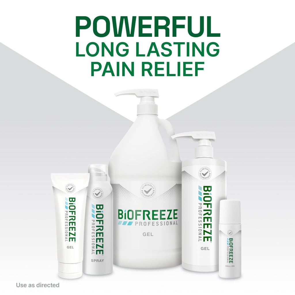 Biofreeze Professional Spray Pain Relief for Knee, Neck, Hip, Joint, Shoulder, & Simple Backache, Arthritis Pain Reliever, Sore Muscle Relief, Colorless Menthol Spray 4 Fl Oz (Pack of 2) Biofreeze Au supplements