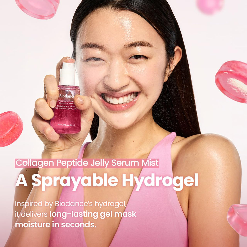 BIODANCE Collagen Peptides Jelly Serum Mist, Hydrating Face Mist, Plumping, Anti-Aging