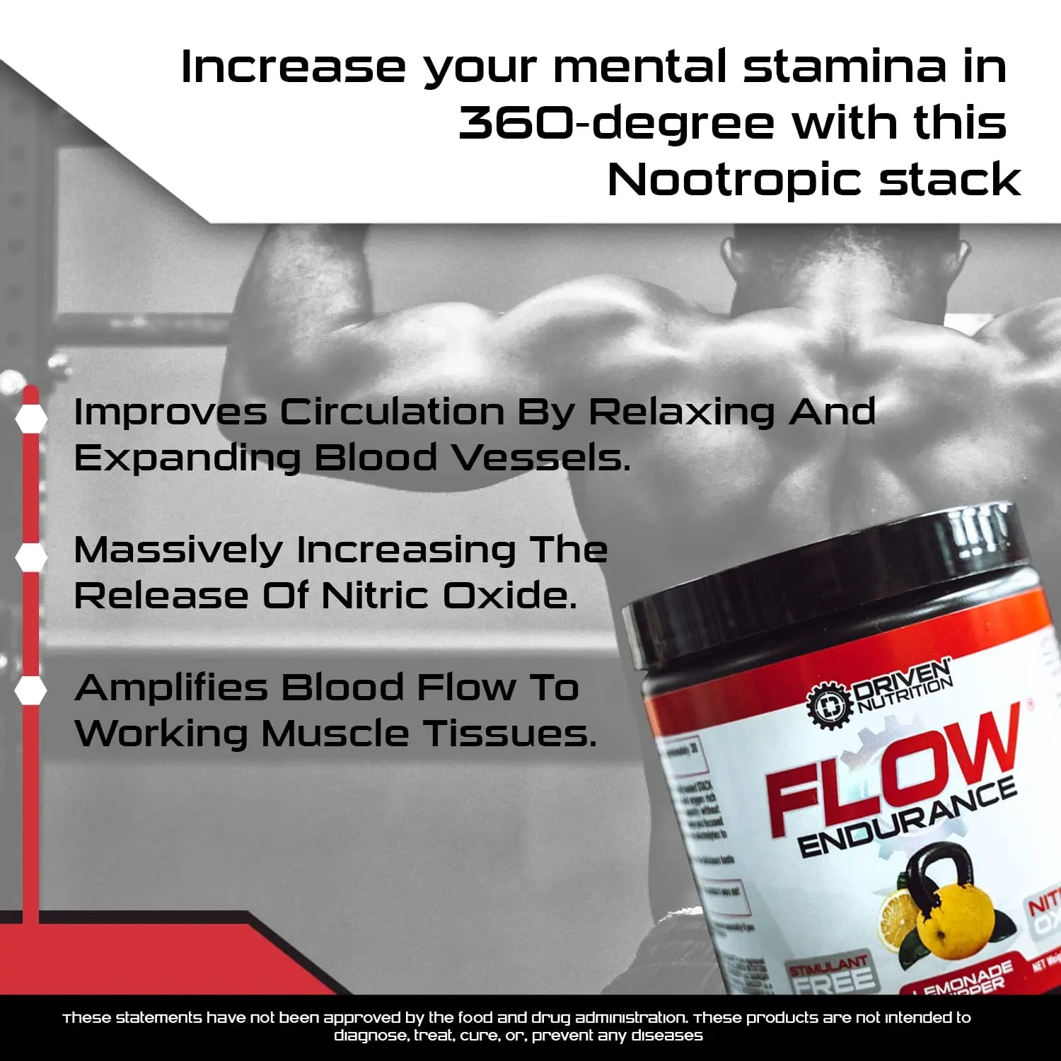 Driven Nutrition Flow - Cognitive Nitric Oxide Nootropic - Endurance & Energy - Increase Driven Nutrition Au supplements