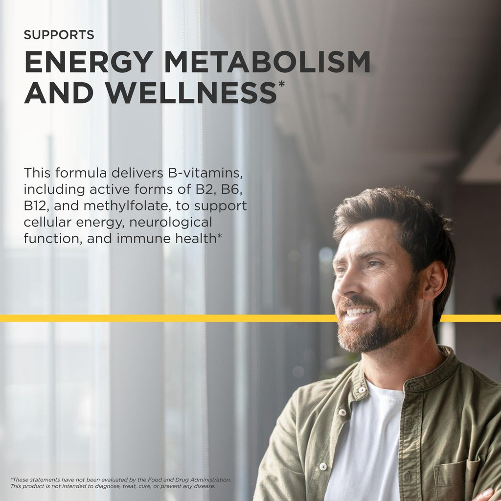 Integrative Therapeutics Active B-Complex - with Choline and Methylfolate - Cellular Energy, Immune Function & Heart Health Support with Vitamins B2, B6 & B12