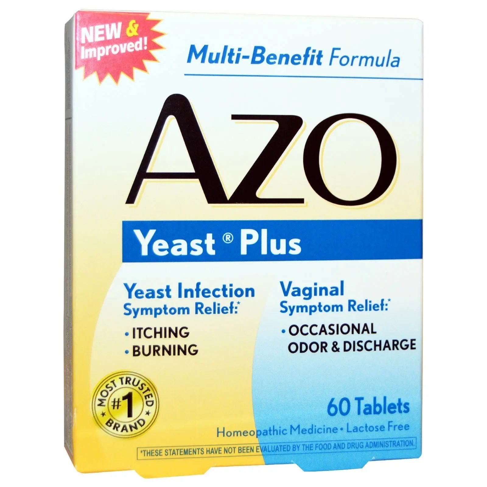 Azo, Yeast Plus, 60 Tablets - 2pc Feulover Au supplements