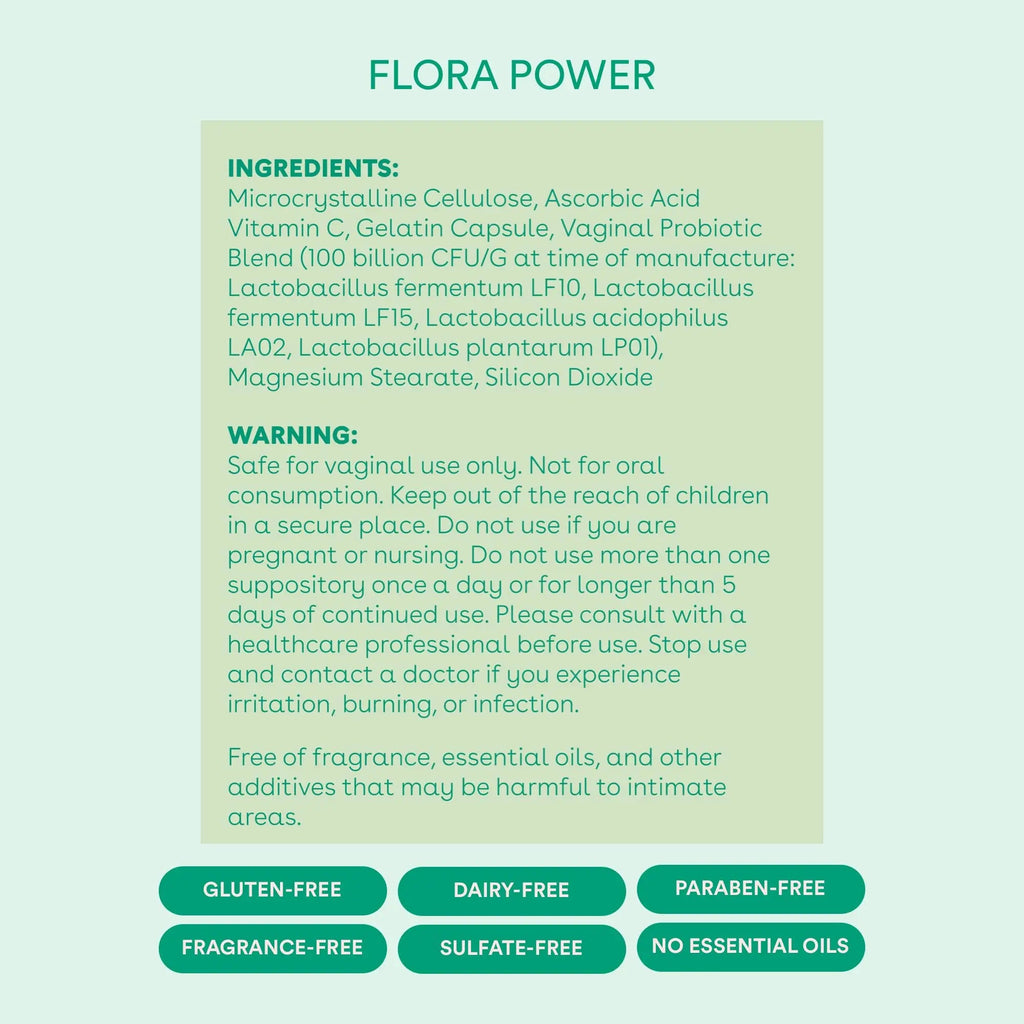 Love Wellness Flora Power & Good Girl Probiotics | Vaginal Suppositories & Prebiotics for Women Love Wellness Au supplements