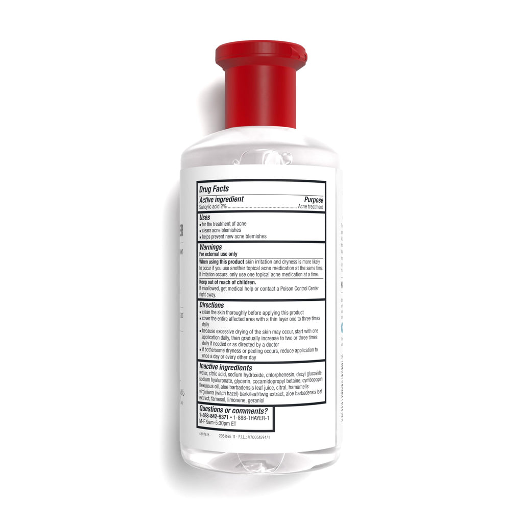 Thayers Blemish Clearing Salicylic Acid Toner, Acne Treatment Face Toner with 2% Salicylic Acid