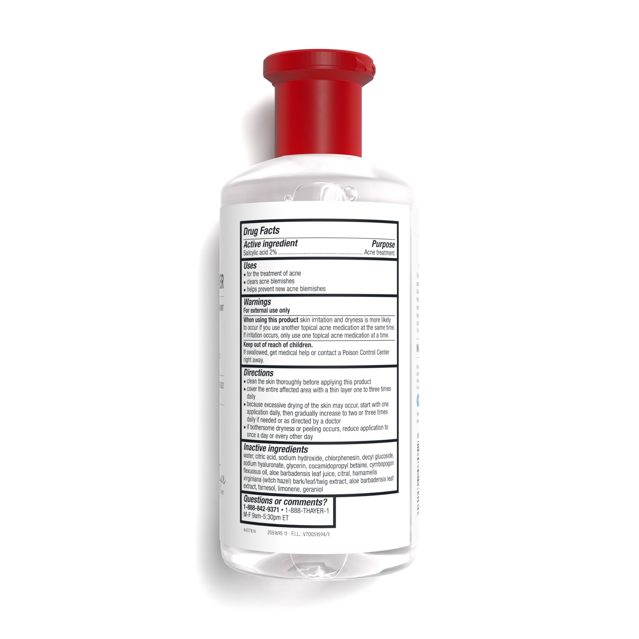Thayers Blemish Clearing Salicylic Acid Toner, Acne Treatment Face Toner with 2% Salicylic Acid