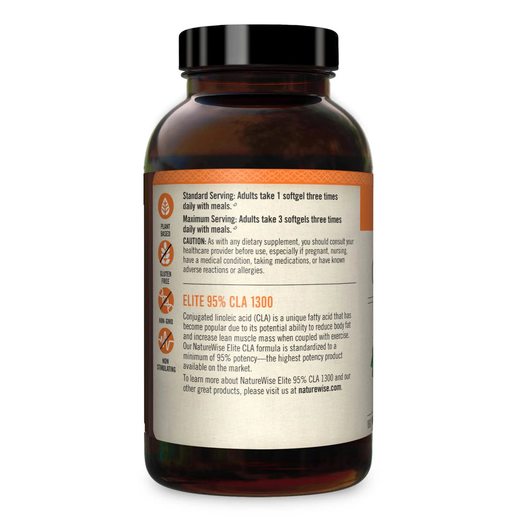 NatureWise Elite CLA 1300 Maximum Potency, 95% CLA Safflower Oil Workout Supplement NatureWise Au supplements