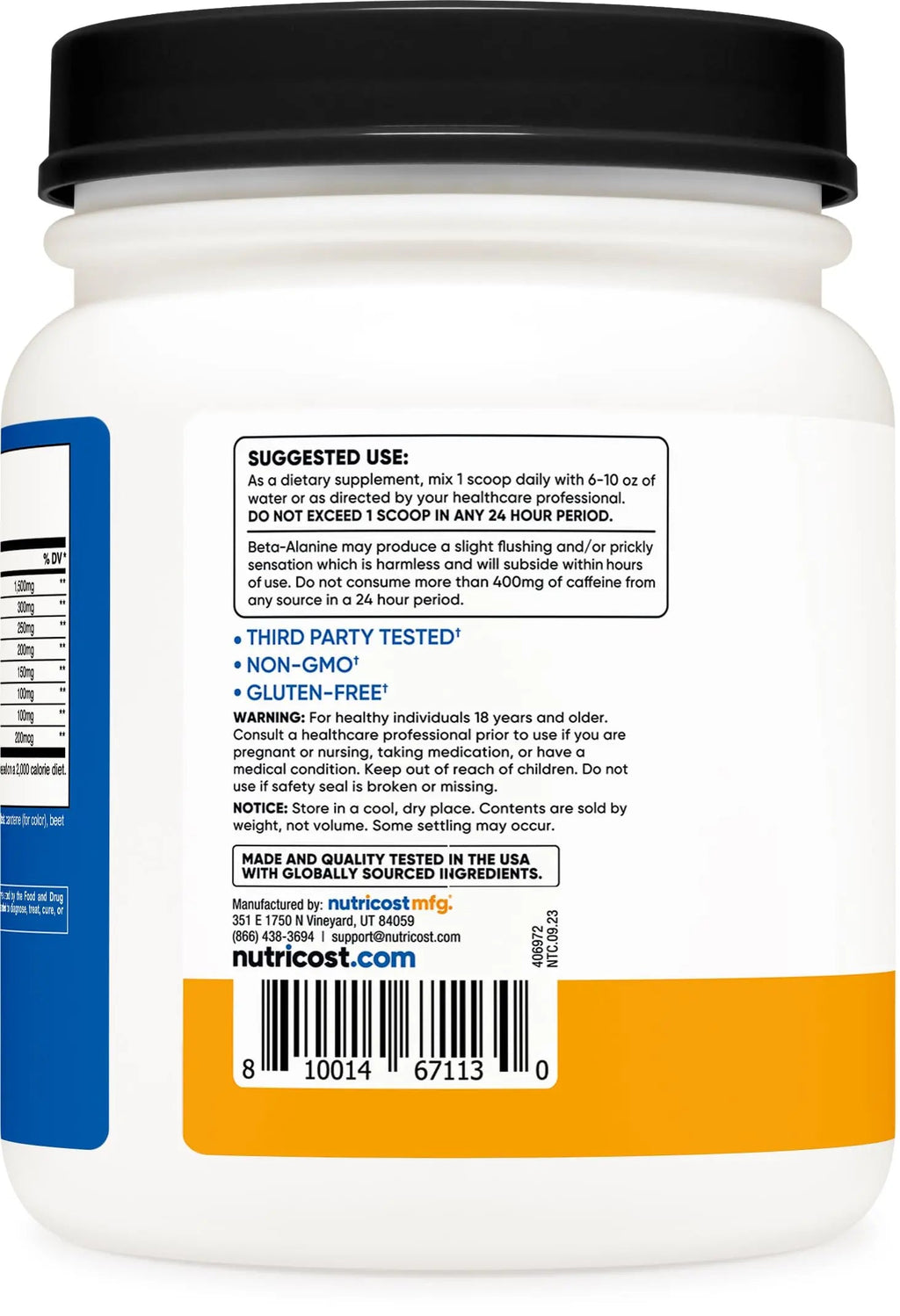 Nutricost Pre-X Xtreme PreWorkout Powder Complex, Peach Mango, 60 Servings, Vegetarian Nutricost Au supplements