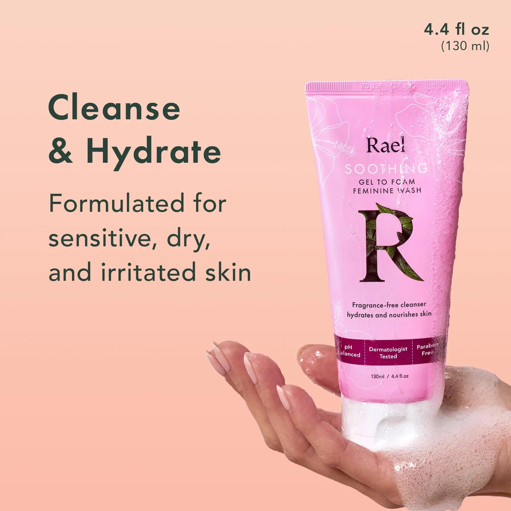 Rael Feminine Wash, Soothing Gel to Foam Wash - pH Balance Feminine Wash for Women, Intimate Wash Rael Au supplements