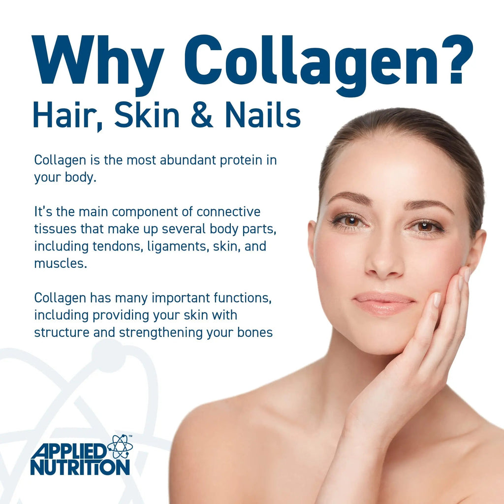 Applied Nutrition Marine Collagen Powder - Hydrolysed Collagen Protein, Healthy Skin, Hair, Nails Applied Nutrition Au supplements
