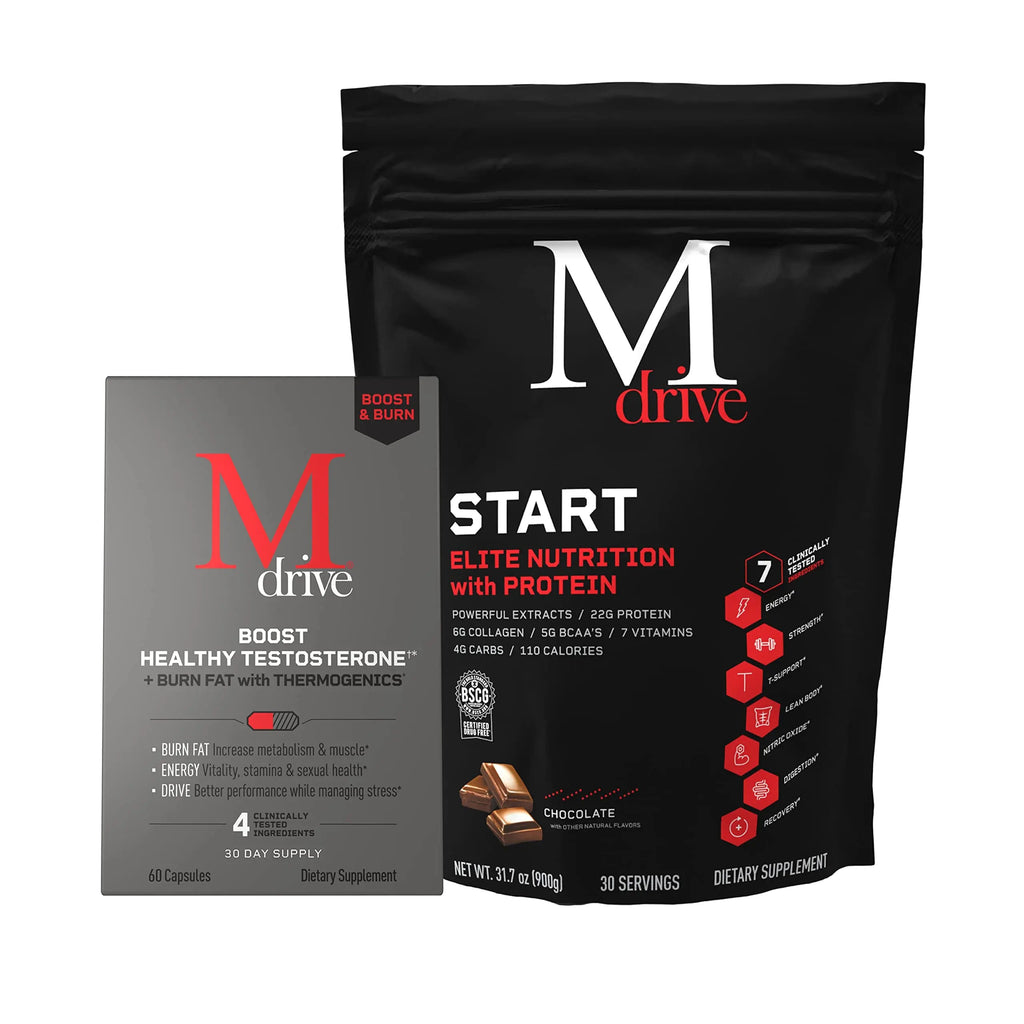 Mdrive Boost & Burn for Men Start Everyday Nutrition & Protein Powder - Natural Energy Mdrive Au supplements