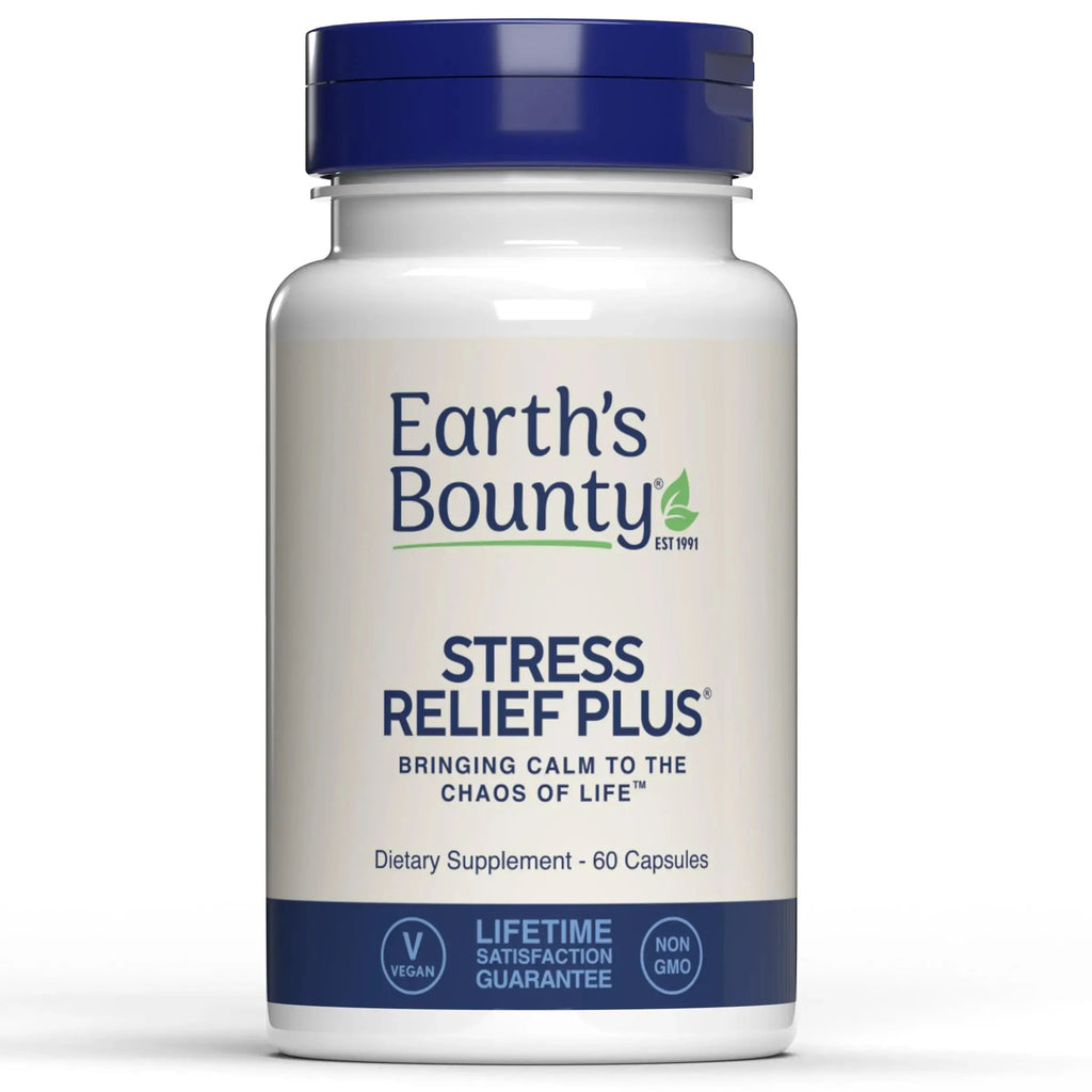 Earth's Bounty - Stress Relief Plus - 60 Vegetarian Capsules - All Natural Formula - Stress Support & Mood Enhancing Supplement Earth's Bounty Au supplements