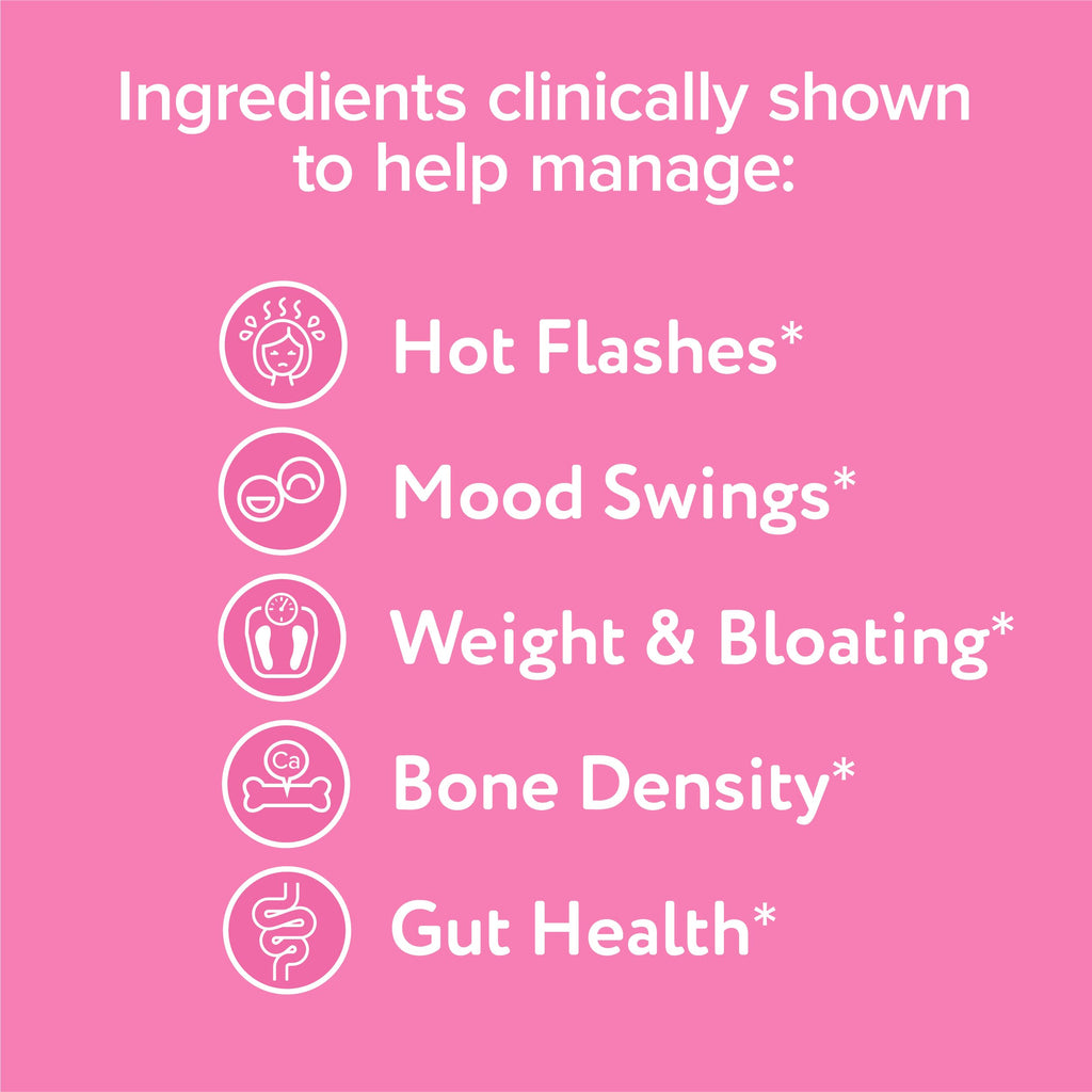 Florajen Triple-Action Menopause Probiotic - Hormonal Balance, Hot Flash, & Mood Swing Relief - Weight Management & Digestive Support - Featuring Berberine, Black Cohosh, & Botanical - 30 Capsules Florajen Au supplements