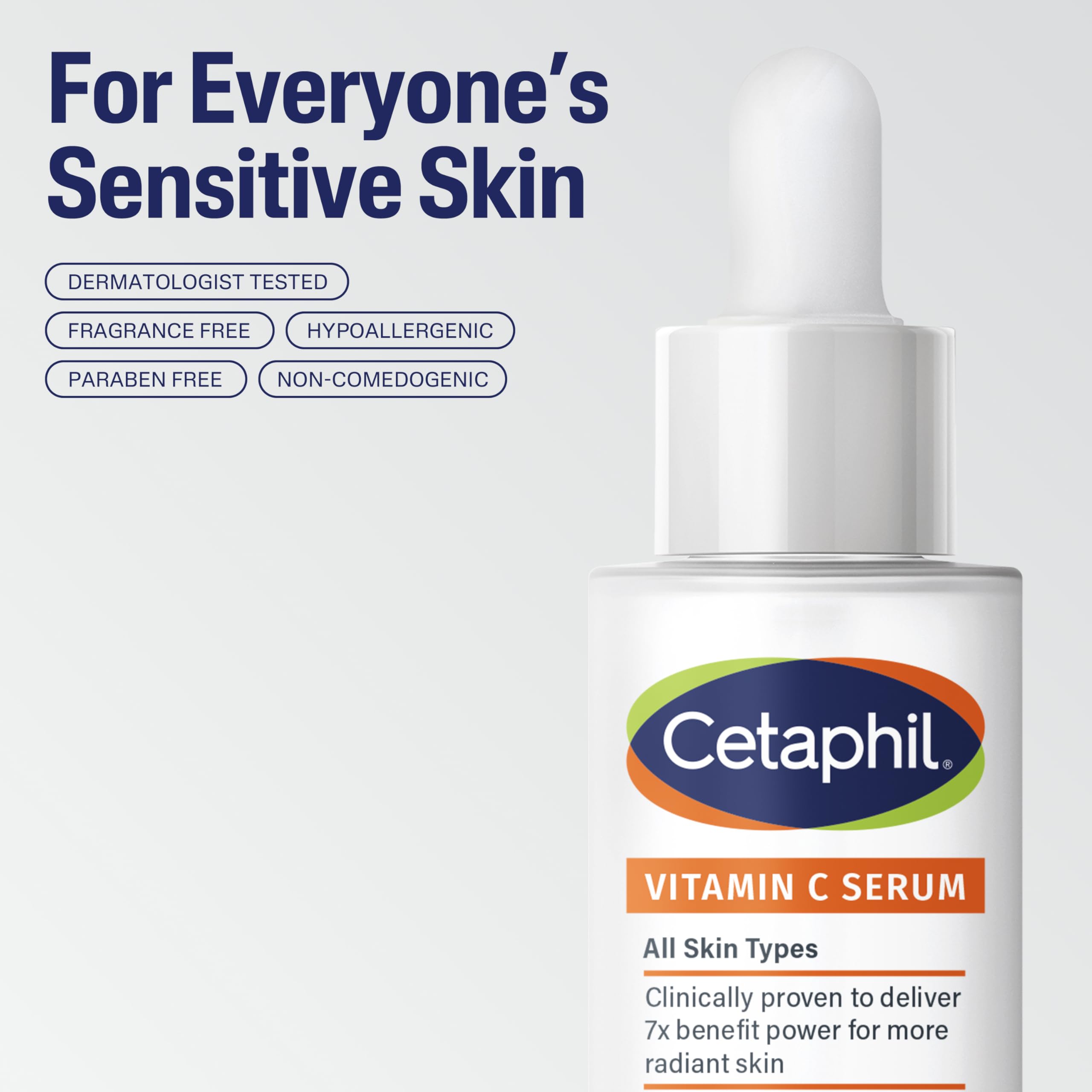 Cetaphil Vitamin C Serum, Visibly Reduces Look of Dark Spots and Hyperpigmentation, Formulated with Niacinamide