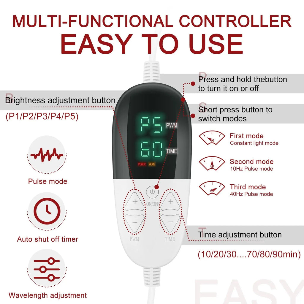Red Light Therapy Pad 38 * 23.6 in - Red Light Therapy Body, 400 LEDs Using 660nm Red Light Rutollmit Au supplements