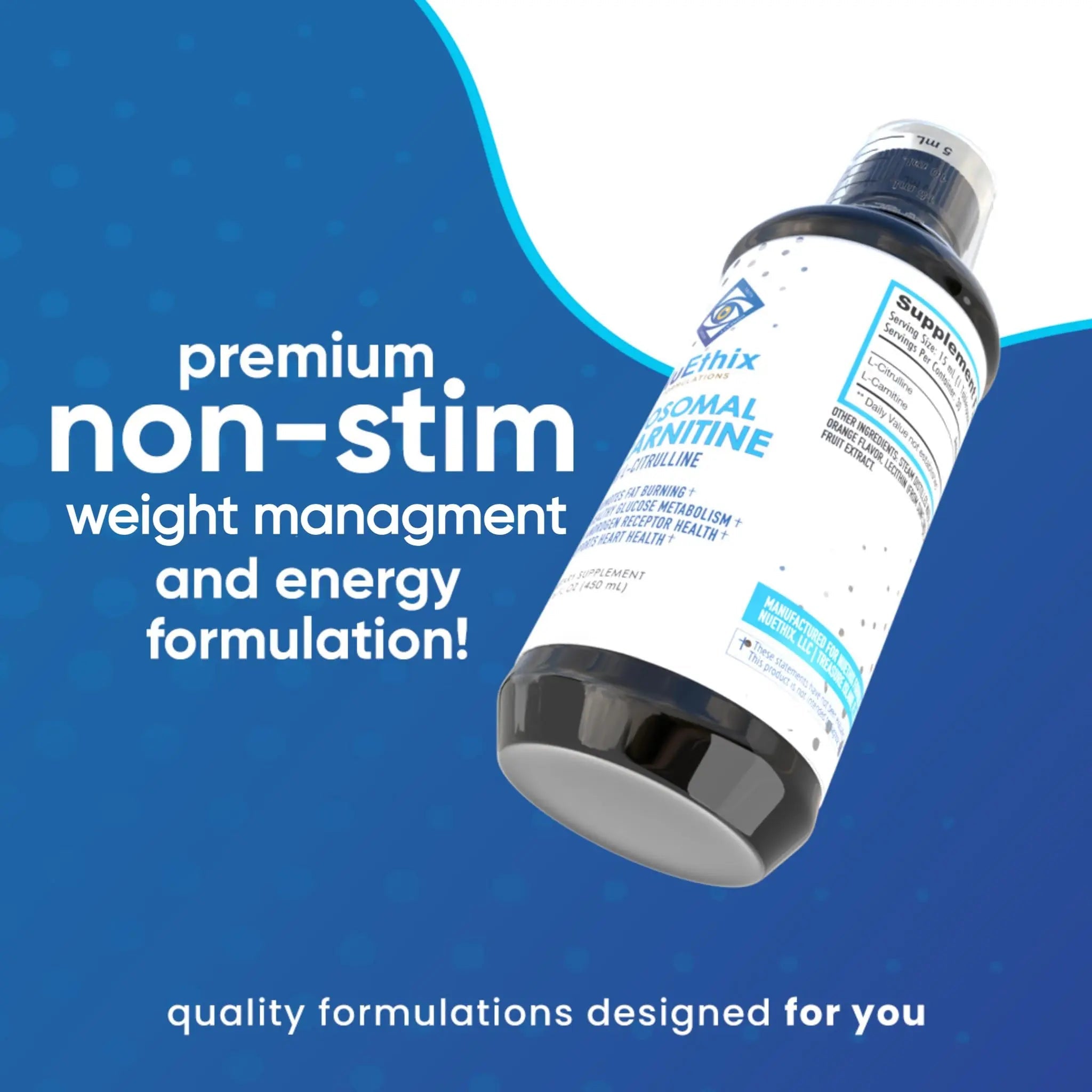 NuEthix Formulations Lipsomal L-Carnitine Supplement 600mg with L-Citrulline 1000mg NuEthix Formulations Au supplements